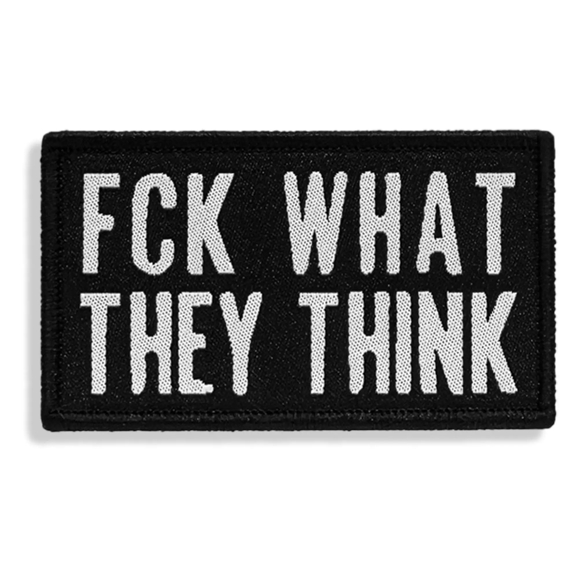 Combat Iron Commercial Grade Embroidered Ruck Velcro Patch - 4" Wide, 4x1 in, Hard-Grab Hook, Crisp Stitch Detail, Built for Abuse, Durable Car Interior & Motorcycle Decoration Accessory Locking Add-On