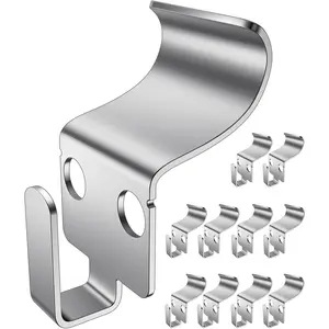 Vinyl Siding Hooks, Heavy Duty Siding Hooks for  Outdoor Holiday Decorations, String Lights and Stuff, No-Hole Rustproof Wreath Hangers for Vinyl Siding