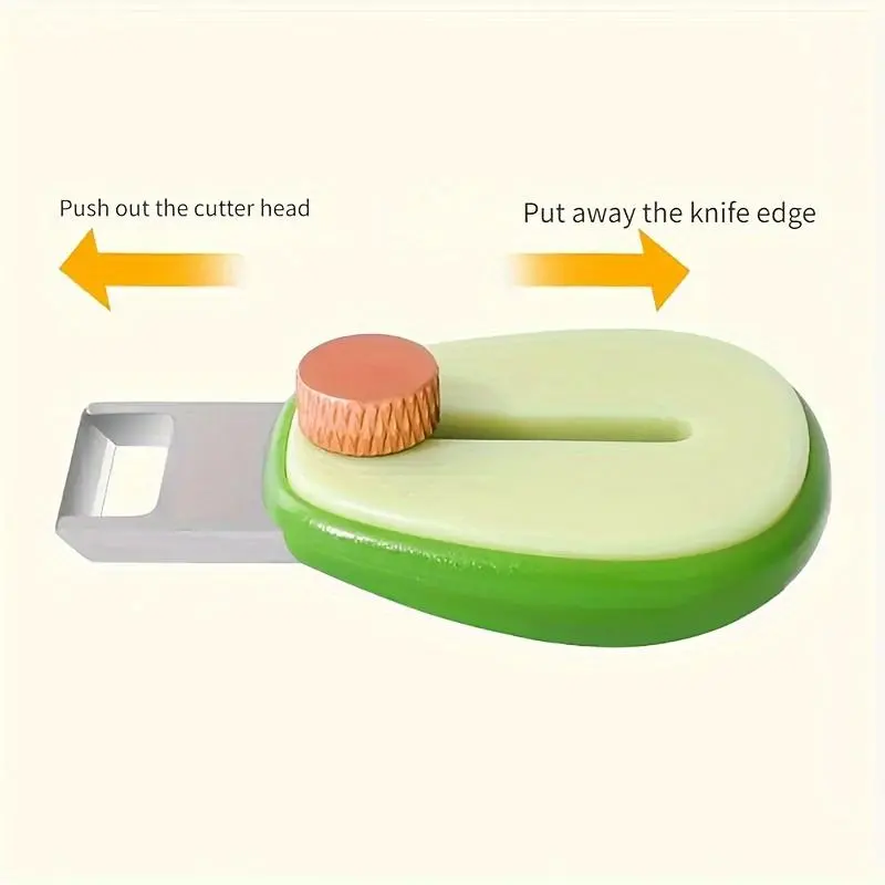 Portable Avocado Peeler, Mini Stainless Steel Fruit Peeler, Extendable Outdoor Kitchen Tool, Durable & Easy-To-Use Design