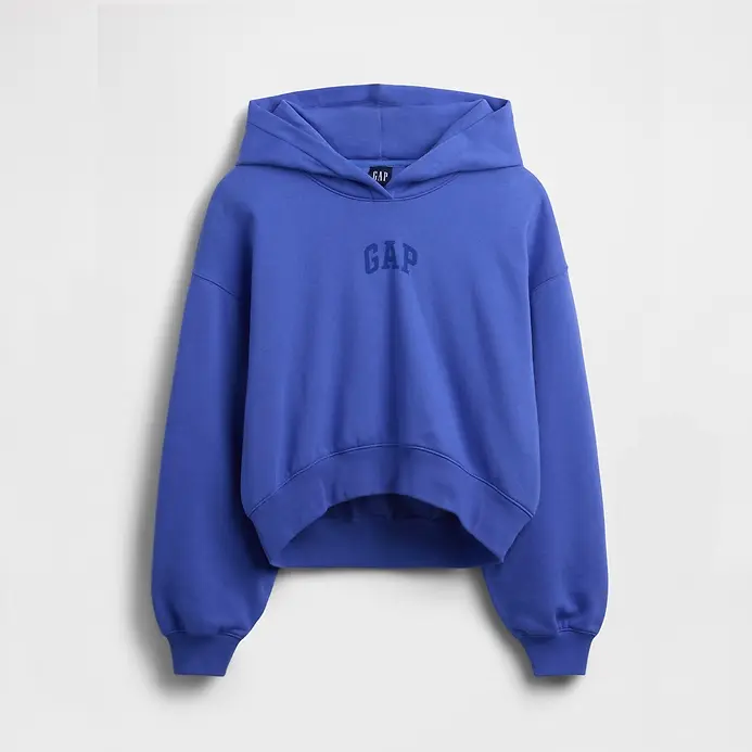 GAP VintageSoft Crop Logo Hoodie