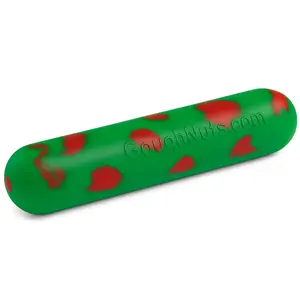 Goughnuts Stick Rubber Natural Green & Orange Indestructible Safety Durable Chewing Toy for Dogs with Red Safety Core