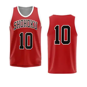 Hanamichi Sakuragi Shohoku Red Basketball Jersey, Basketball Jersey