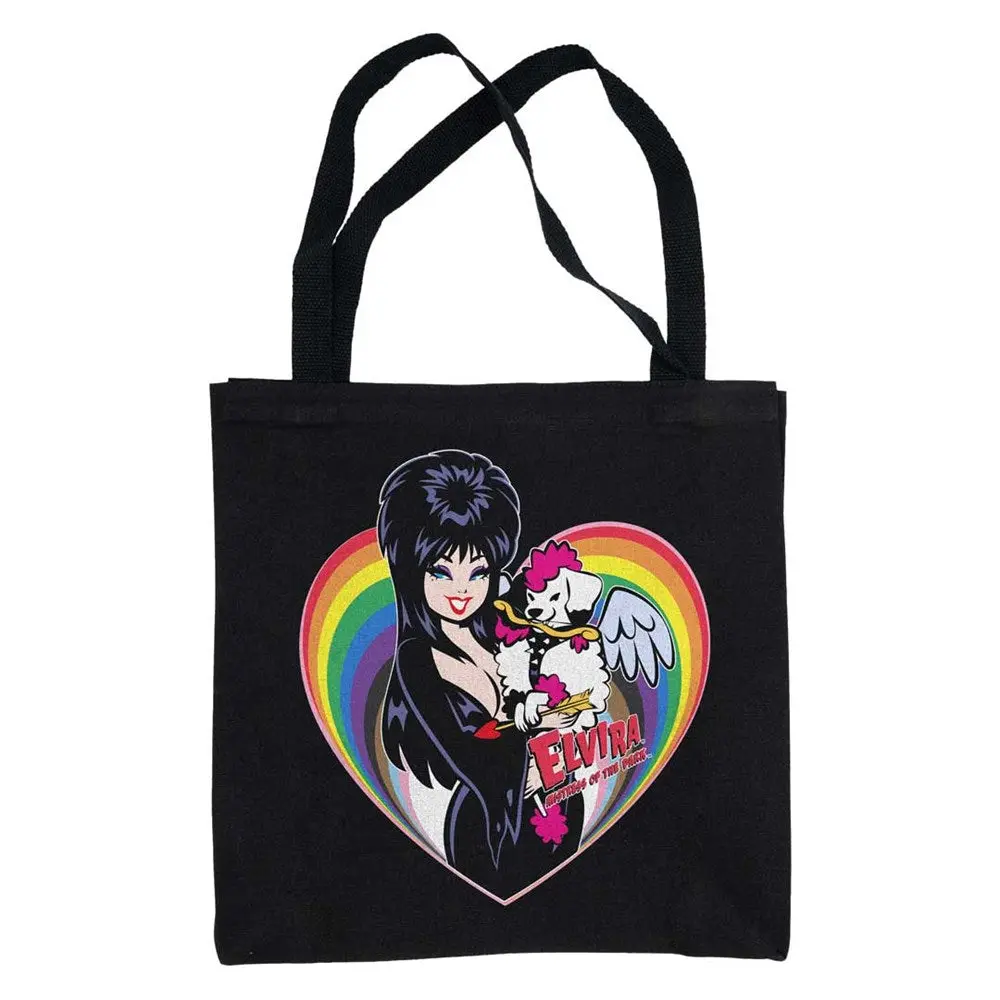 Elvira Gonk Cupid Pride Black Tote Bag