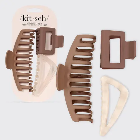 Neutral Assorted Claw Clip 3pc - Oversized Claw Clip