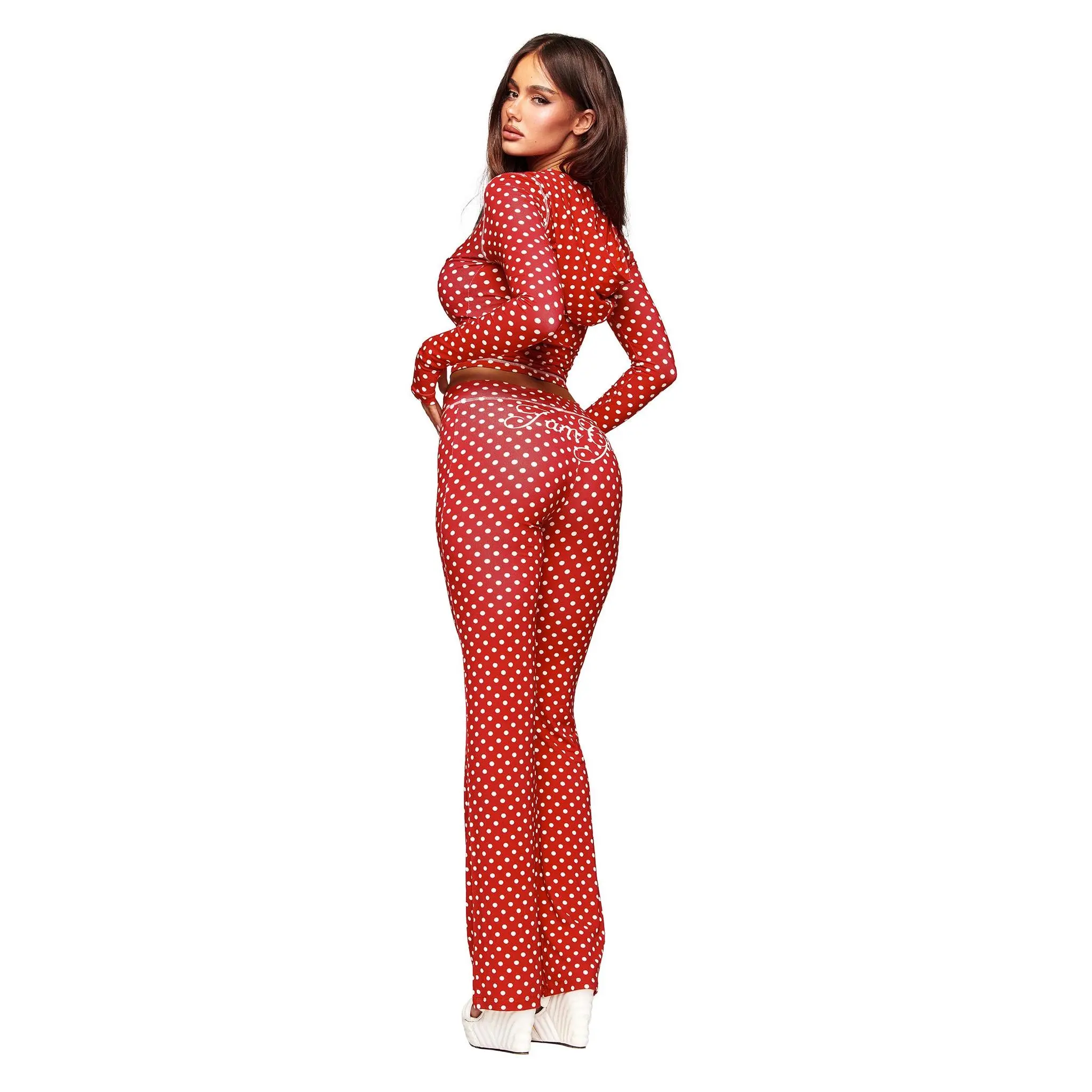BLARE TRACKPANT - RED POLKA DOT BLARE TRACKPANT - RED POLKA DOT