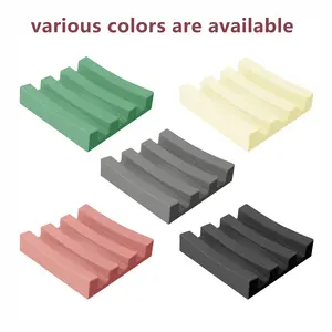 1pc Soap Dish Silicone Soap Holder Bathroom Storage Rack Drainage Mat Bathroom Countertop Storage Portable Minimalist Soap Box