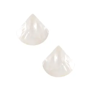 Ettika Mother Of Pearl Statement Stud Earrings in Pearl