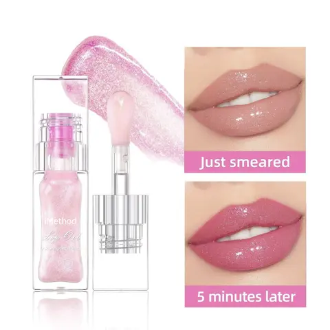 iMethod Magic Color-Changing Moisturizing Lip Oil - Beauty Makeup Product for Birthday, Thanksgiving Aesthetic Glow, Hydrating, Plumping, Non-Sticky, Long-Lasting, Fresh Texture Glossy Lip Care Oils for Makeup Products