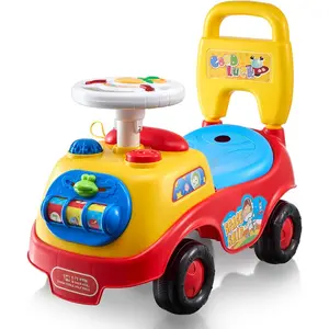 Ride On Push Car for Toddlers, Ages 19+ Months, Ride Racer, Sit to Stand Toddler Ride On Toy, Kids Ride On Car with Music Steering, Horn & Under Seat Storage, Ride On Toy for Boys Girls,