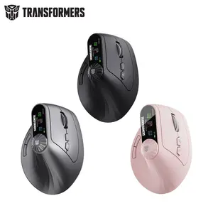 Transformers TF-VM01 Vertical Wireless Bluetooth Dual-Mode Silent Mouse for Medium & Large Hands Rechargeable Portable Ergonomic Design Black Efficient Performance Enhance Productivity TikTokShopHolidayHaul