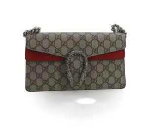 Pre-owned GUCCI Vintage Red Diamond Button Wine God Medium 24.5*5*13cm th260411183