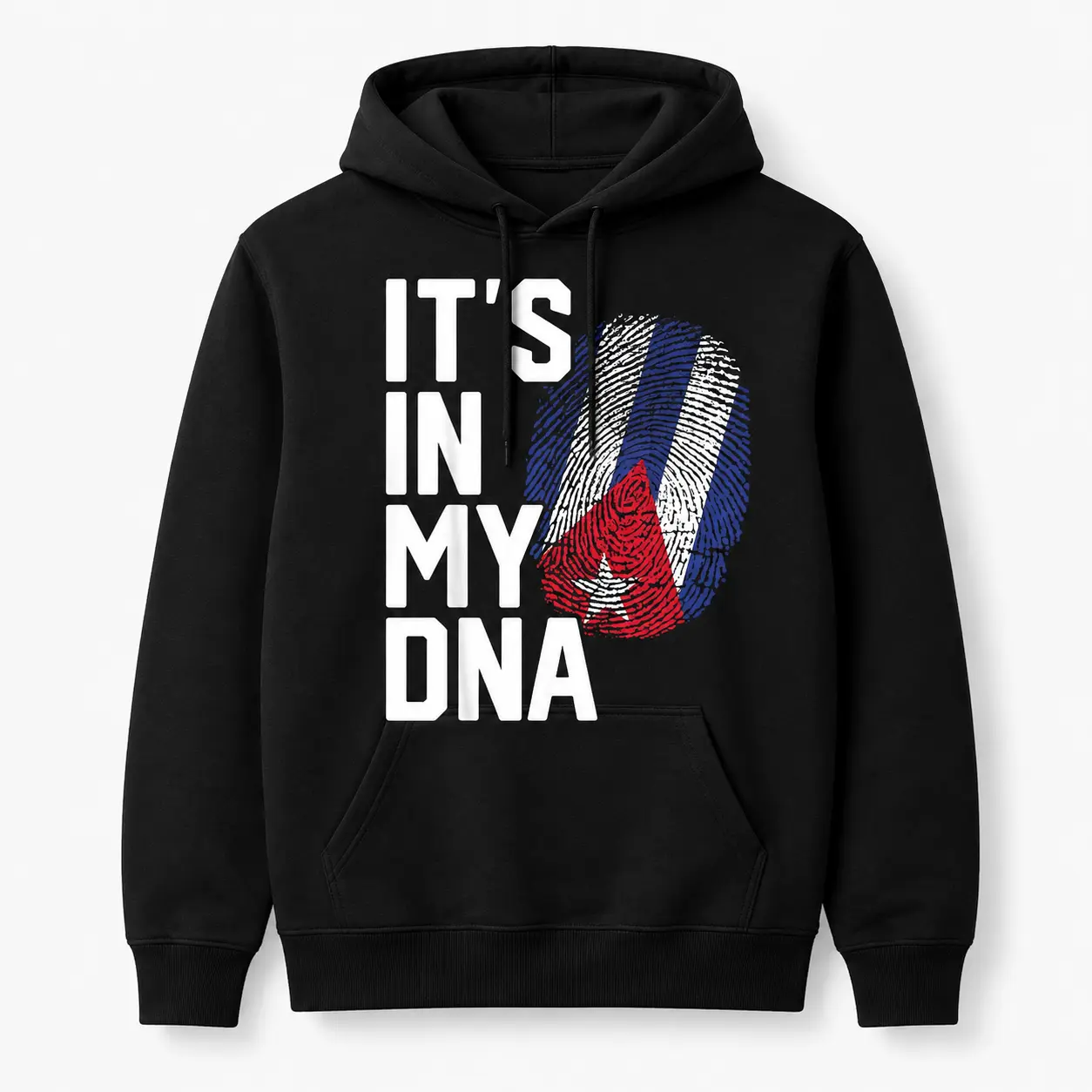 Men's Cuban Flag Hoodie, Stylish Menswear Top for Casual Wear