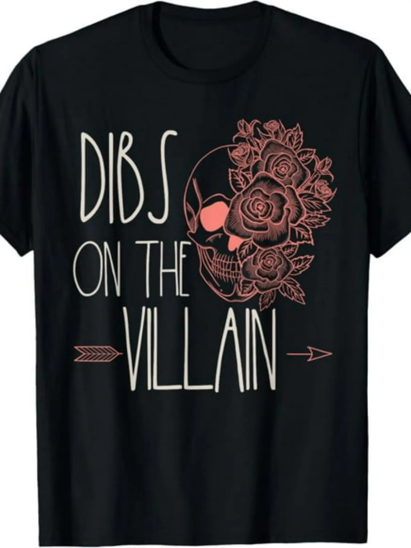 Dibs on The Villain Dark Romance Novels for Men Smut Merchandise T-Shirt, Unisex Crew Neck Style - a Comfy And Breathable Casual Tee - an Ideal Present for Birthdays And Everyday Wear