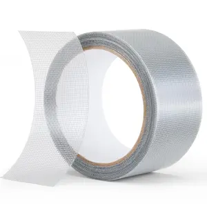 Grey Window Screen Repair Tape, 2 in X 30 FT (360IN) Screen Repair Kit for Windows or Doors, Strong Adhesive Screen Patch Repair Kit Fiberglass Screen Tape Mesh Repair