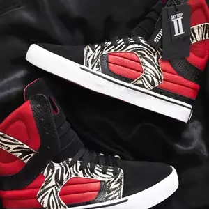 Supra Skytop II God of Wind Colorway Limited 413 Pairs Men's High Top Skate Shoes Horse Hair & Leather & Crackle Pattern