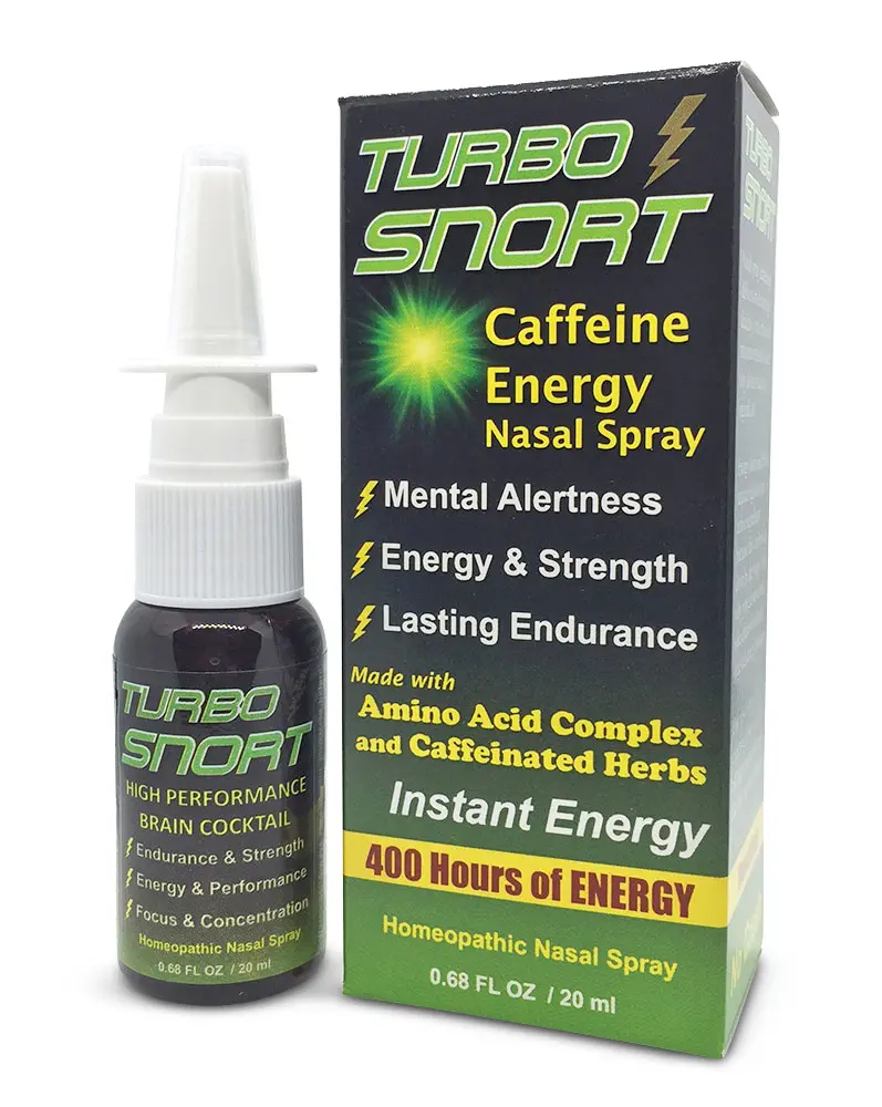 Greensations Turbo Snort Energy Spray - Caffeine & Active Ingredients, Adjustable Nasal Spray for Mental Alertness, Memory Boost, Concentration - Quick Boost for Students (Beauty & Personal Care, Nasal Care)