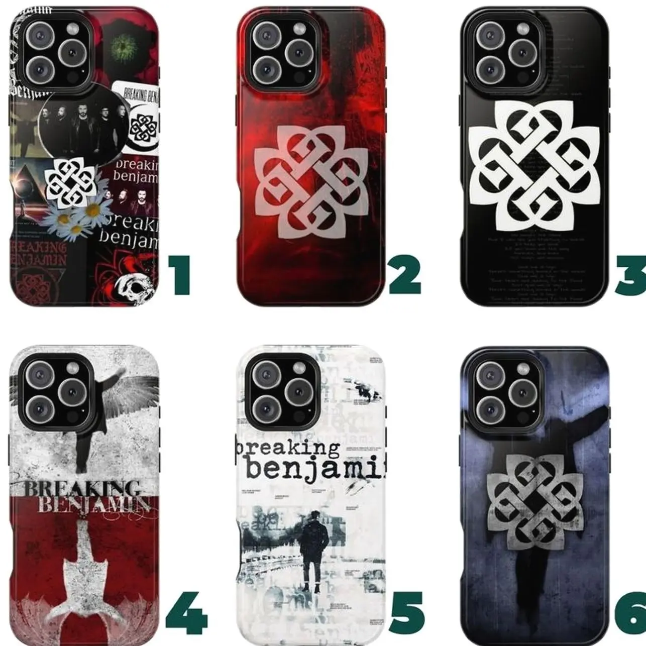 Breaking Benjamin Phone Case – Alternative Metal Band Aesthetic, Phobia & Dear Agony Albums, Rock Fan Gift for iPhone & Samsung 8