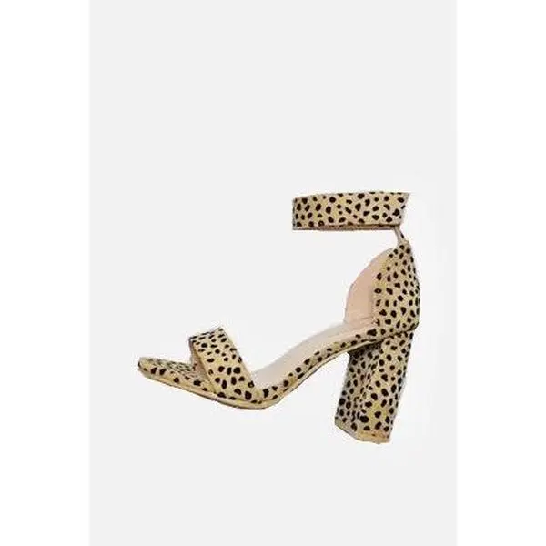 Sophia Leopard Print Chunky Heels-*FINAL SALE
