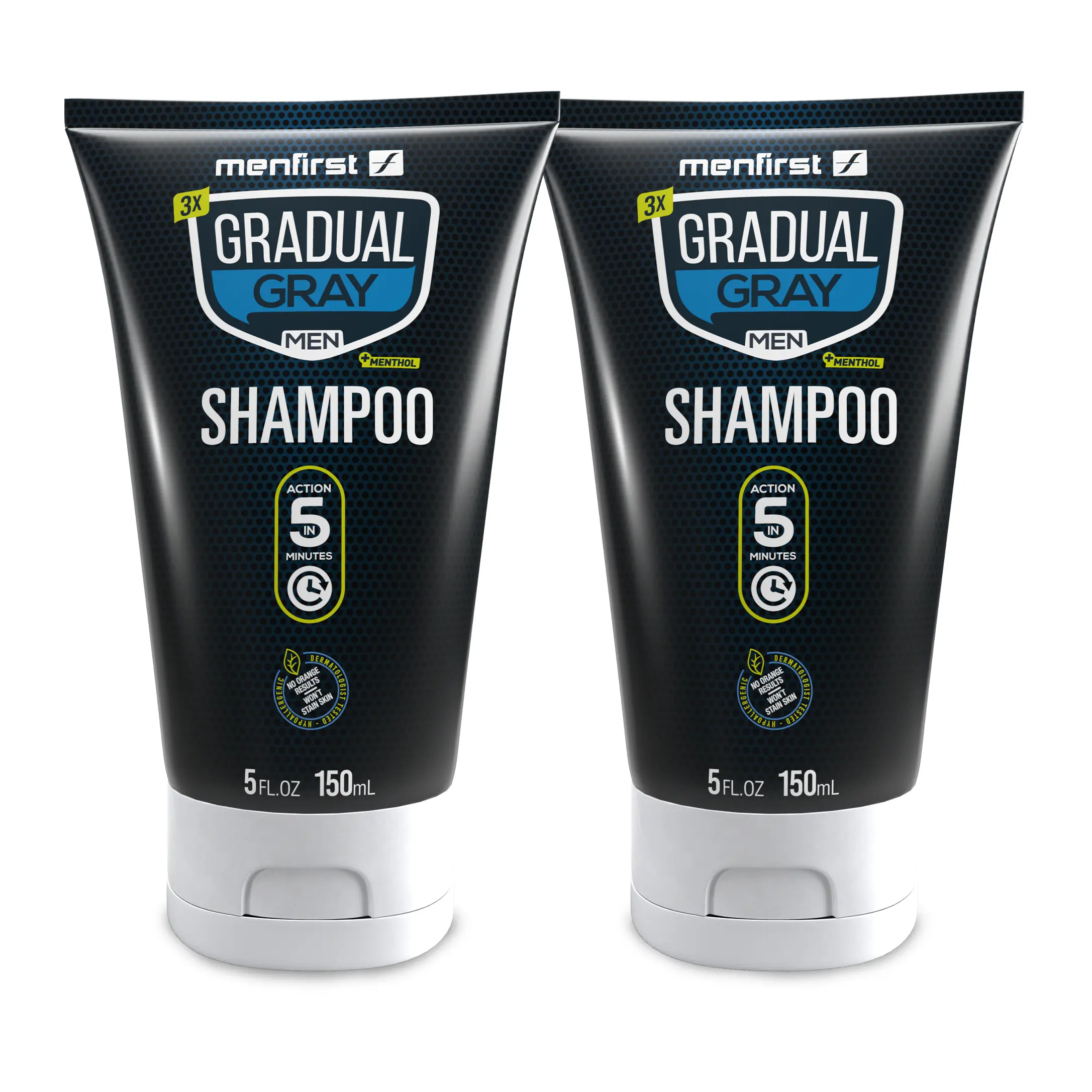 Menfirst Gradual Gray - 3-in-1 Shampoo - Darkening Formula - 2 Pack - 5 Oz Each Menfirst Gradual Gray - 3-in-1 Shampoo - Darkening Formula - 2 Pack - 5 Oz Each