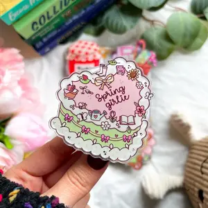 Spring Kindle Grip Bookish Magnetic Phone Grip Teddy Bear Kindle Holder Kindle Accessories Bookish Merch Gift For Book Lover