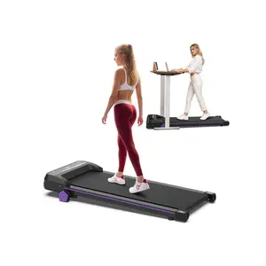 superior quality  HLAiLL Under Desk Treadmill Portable Walking Pad Adjustable Speed LCD Screen Calorie Counter Ultra Thin And Silent Intended For Home Office