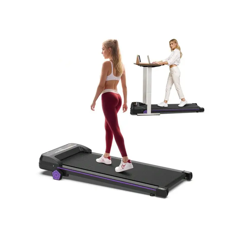 superior quality  HLAiLL Under Desk Treadmill Portable Walking Pad Adjustable Speed LCD Screen Calorie Counter Ultra Thin And Silent Intended For Home Office