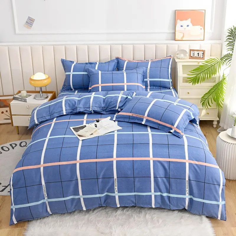 3-Piece Duvet Cover Set, Floral Pattern, Soft Polyester Fabric, Zipper Closure, Ideal for Bedroom, Hotel, Holiday Gift, Made in China