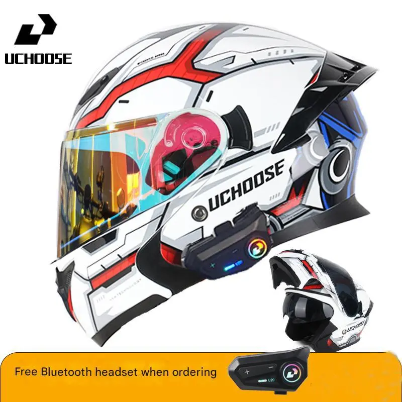 full face motorcycle helmet with earphones Bluetooth Helmets DOT Approved for Men Women Adults, Dual Visors Flip up Modular Bluetooth Integrated Motorcycle : Automotive Bluetooth Headset The Future of Motorcycle Helmets is Here motorcycle helmet with headphones -
