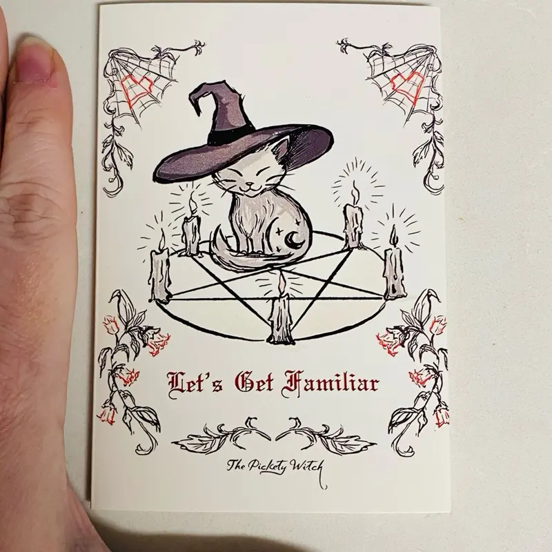 Valentines cards gothic witchy