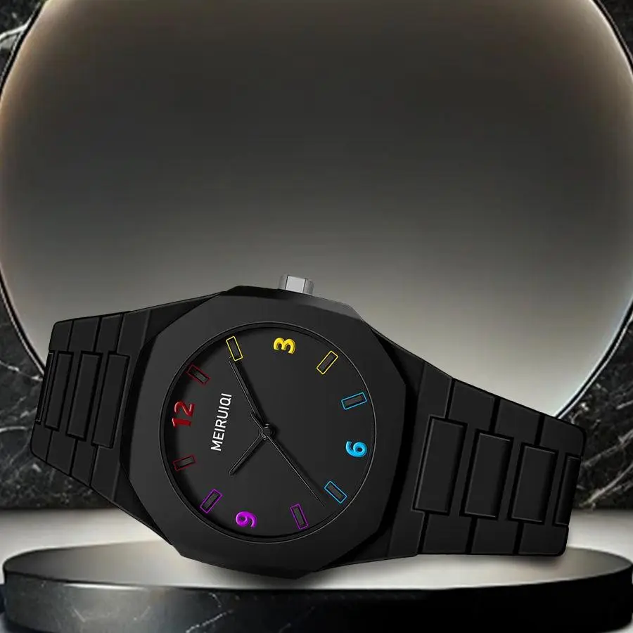 Rectangle Quartz Watch for Men, an Urban Style Waterproof Analog Timepiece with a Plastic Strap, Hardlex Glass, and Stainless Steel Buckle for Daily Wear, Quartz Watches, Analog Dial Adds Clean Daily Style, Casual-Style
