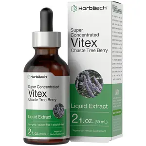 Horbäach Vitex Berry Chasteberry Extract | 2 fl oz | Super Concentrated | Alcohol Free Chaste Tree Berry Supplement | Vegetarian, Non-GMO, Gluten Free
