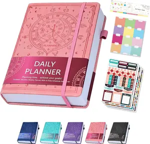 2025 Undated Academic Planner Hardcover (5.5x8.5") - Flexible Weekly & Monthly Organizer with Stickers, Productivity Journal for Students & Professionals()
