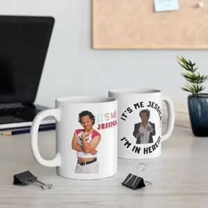 It's Me Jessica....I’m in here Jumbo Coffee Mug, Funny Movie Fan Gift