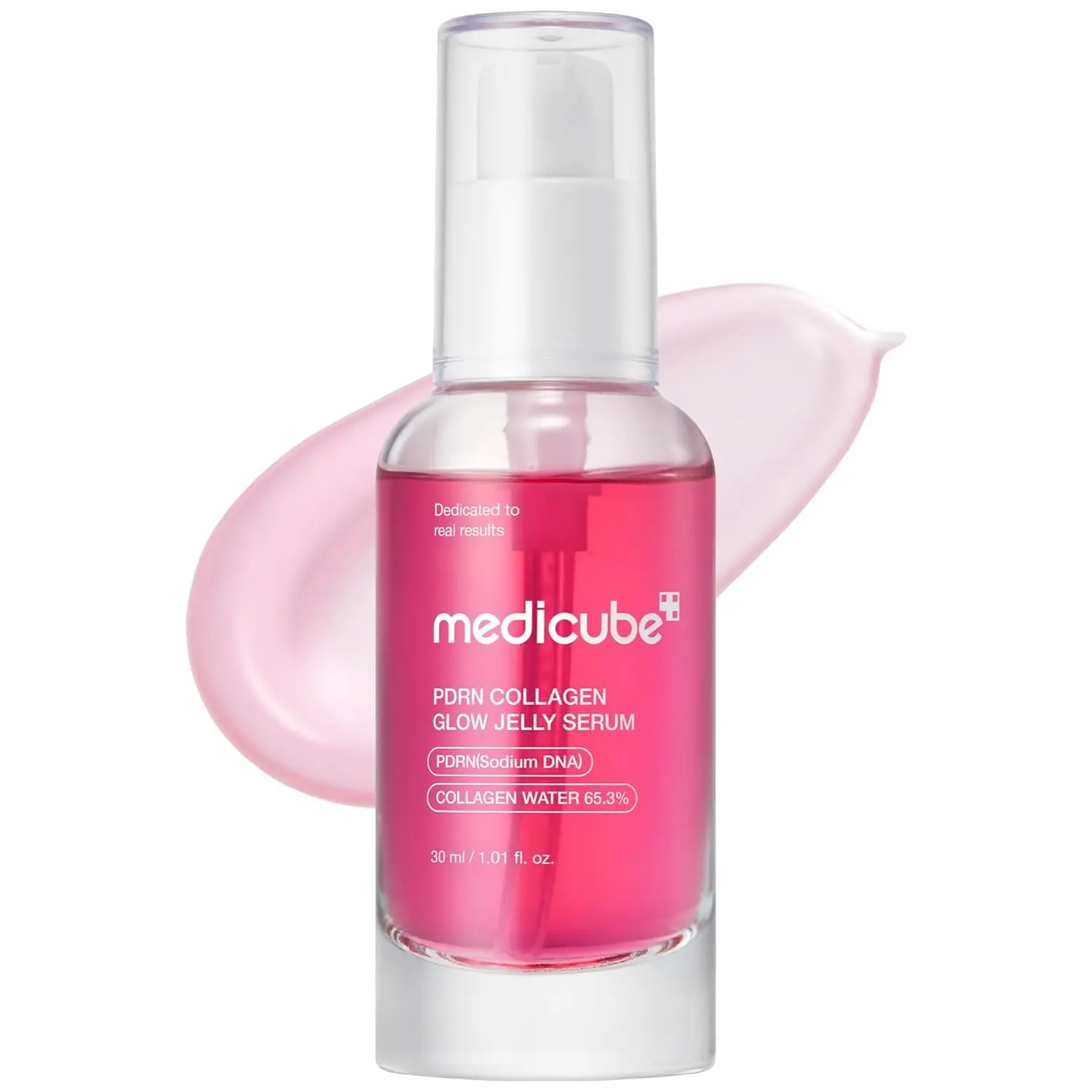[Official Medicube Partner] PDRN Collagen Glow Jelly Serum 30ml - Lightweight Water-Jelly For Plump & Supple Skin - Radiance & Elasticity Care
