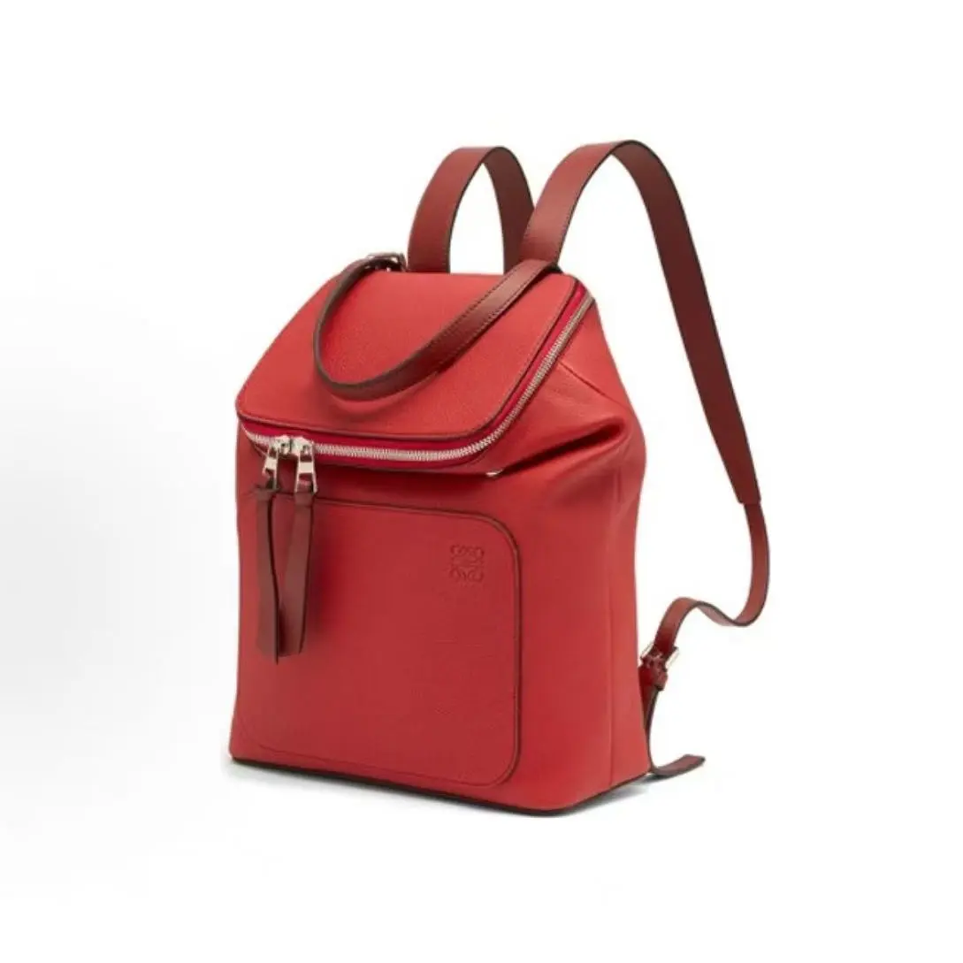 Pre-owned Loewe Goya Backpack — Women's Small — Scarlet/Deep Red