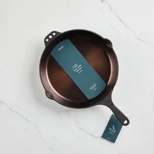 Smithey Ironware Traditional 12" Cast Iron Skillet  - Polished Frying Pan with Helper Handle - Made in USA