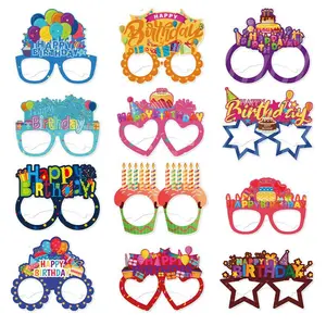 Mr. Paper Premium Cardstock Birthday Party Set - 3D 'Happy Birthday' Glasses & Photo Props for Themed Celebrations (New Party Collection)