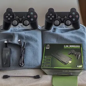 Upgraded Retro Game Console, Retro Game Stick, Wireless Retro Game Console with 2000+ Games and 15 Emulators, Retro Drive Game Stick 4K HDMI Output, 2.4GHz Wireless TV Plug and Play Controller