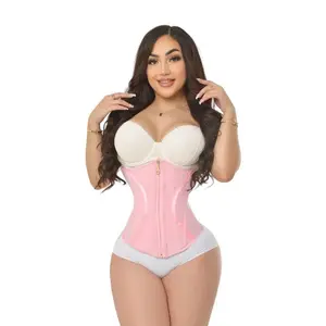 Corset Deluxe 1044 Extreme Waist Trainer with 2 Layers of Compression High Back Coverage & 14 Internal Rods for Shape and Support