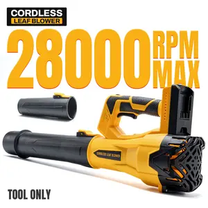(No battery) Cordless Leaf Blower 28000 RPM Max Dewalt 20V Max Battery 170 MPH 600CFM Electric Leaf Blower 6 Speed Modes for Lawn Care Yard Maintenance Tool Only