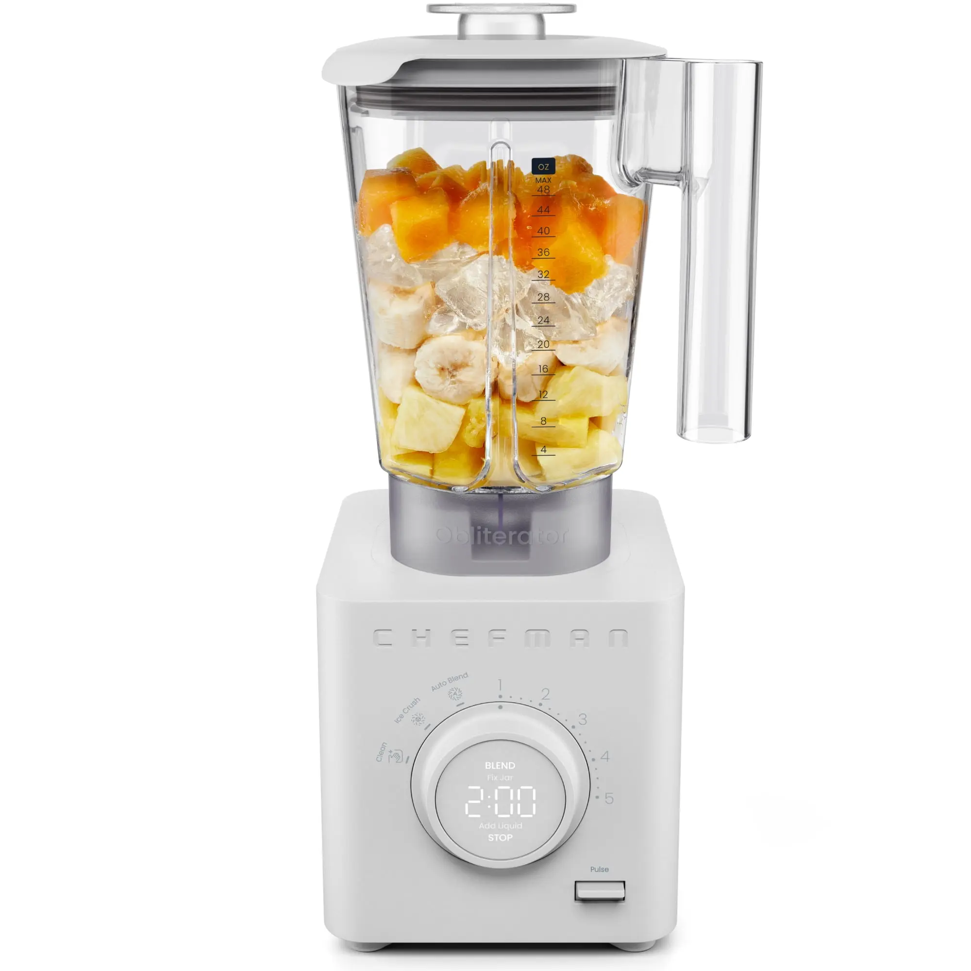 Chefman Obliterator 1380W Professional Blender w/ Auto Blend & 48oz. Tritan Blending Jar – Concrete