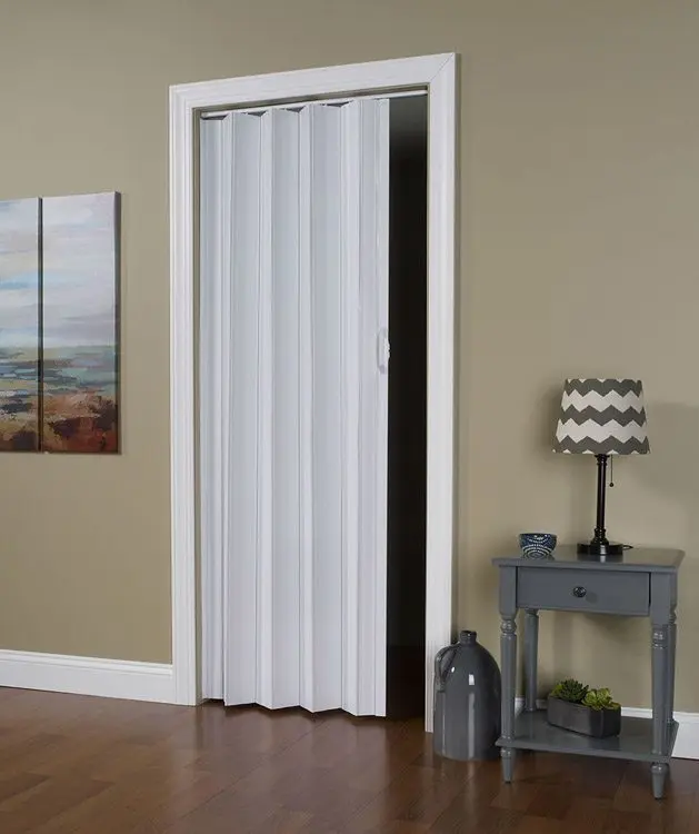 Value Home Vinyl Folding Door - 36x96 in. Via Series White Single Panel with Flexible Hinges, 9 lbs, Bifold & Dual Panel Doors Alternative for Home Improvement Building Supplies, Bifold Doors