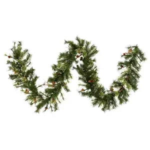 Vickerman 9' Mixed Country Pine Artificial Christmas Garland