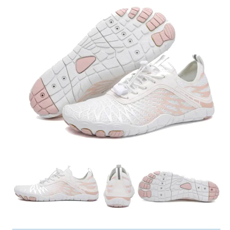 SANPON Women's Barefoot Activewear Shoes - Low-Top, Breathable Wide-Toe Mesh Casual Trainers, Non-Slip Ultra-Thin Flexible Fabric Sole, Washable Universal Fit, Lightweight All-Seasons Shoes for Women for Beach, Outdoors