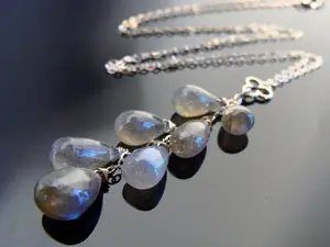 Flash Labradorite Cascade Necklace · 925 Sterling Silver