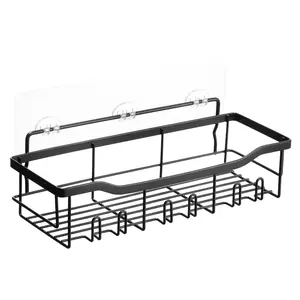 【Summervibes】VEVOR Shower Caddy, 5 Pack Adhesive Bathroom Shower Storage Organization Shelves Rack Set, 40 lbs Large Weight Capacity, with Soap and Toothbrush Holder, No Drilling for Bathroom, Kitchen, RV/Camper