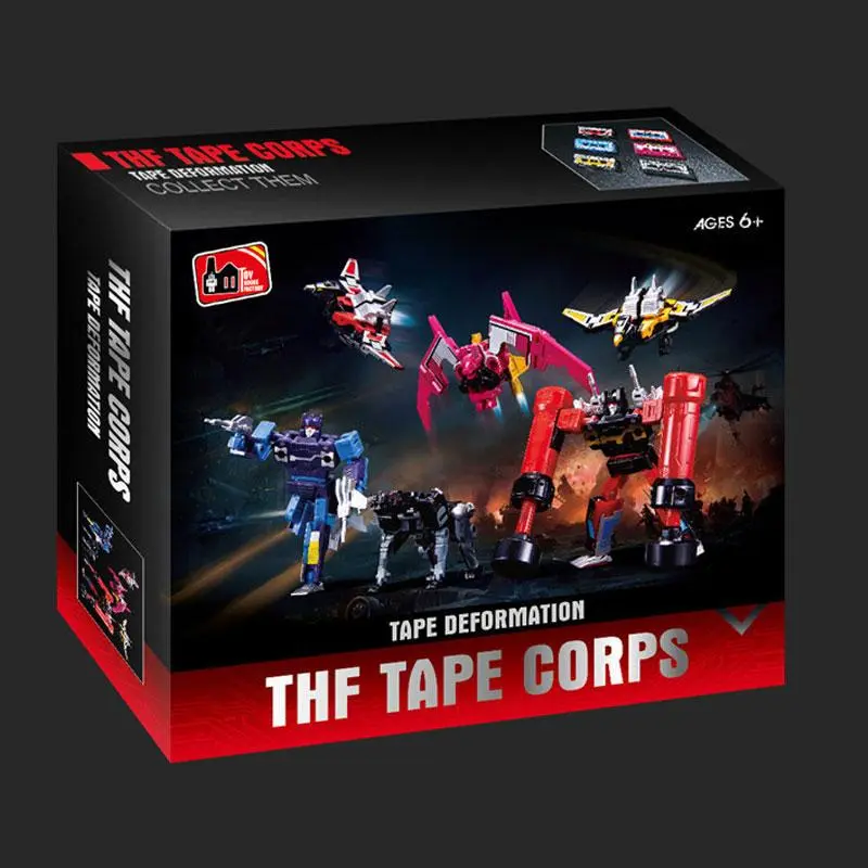 THF Soundwave Six Tape Troop G1 Mindwipe Rumble Frenzy Ravage Laserbeak Buzzsaw Limit KO Figure Robot Toys KBB