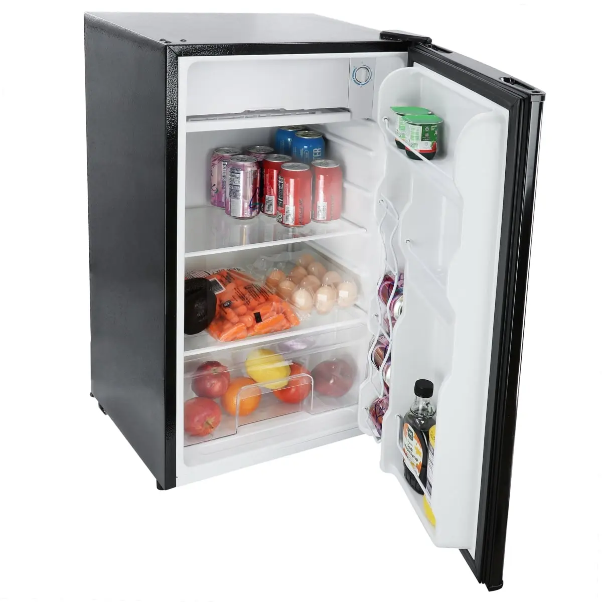 Megachef MCR-90B 3.2 cu. ft. Compact Freestanding Mini Refrigerator, Black