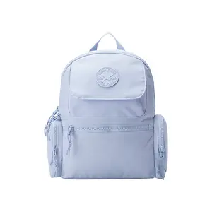 Converse Casual Multi-Pocket Zippered Polyester Backpack in Small Blueberry Ice for Everyday Use