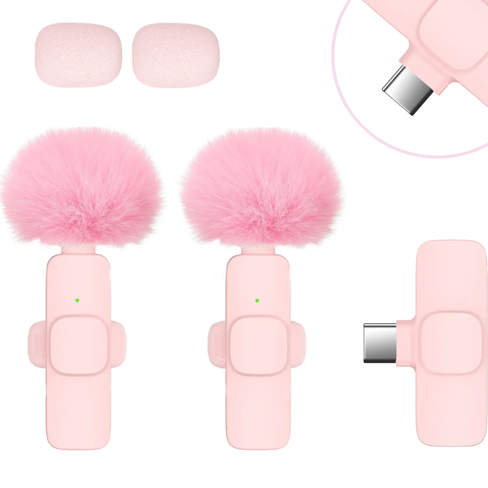 Pink microphone - Type C